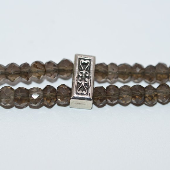 Anatoli Double Strand Smoky Quartz Bead Bracelet in Sterling - Picture 8 of 12
